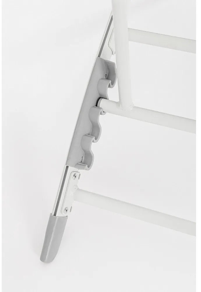 Fehér fém kerti napozóágy Taylor – Bizzotto