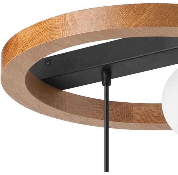 Csillár zsinóron OTIS 1xG9/5W/230V + 2xE27/15W/230V tölgy