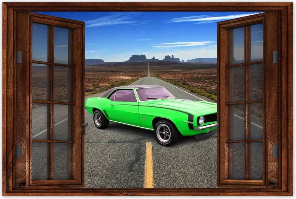 Poszter 90x60 Zöld Chevrolet Ss