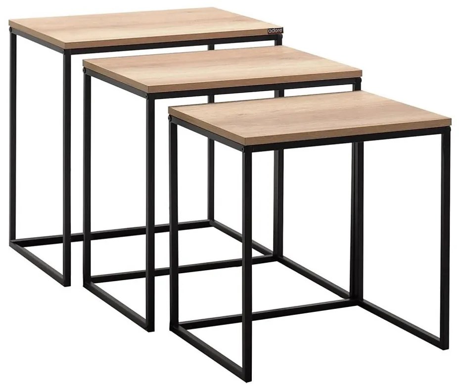 3 db barna konferenciás dohányzóasztal szett