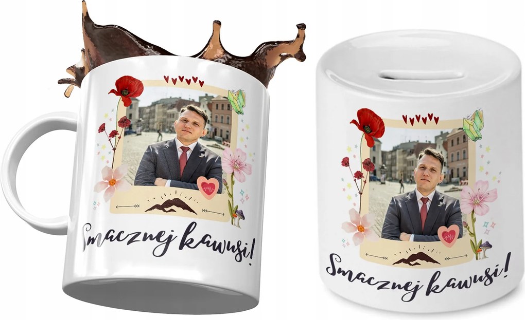 Mentzen Bögre Ajándék persely szett fényképes nyomtatással