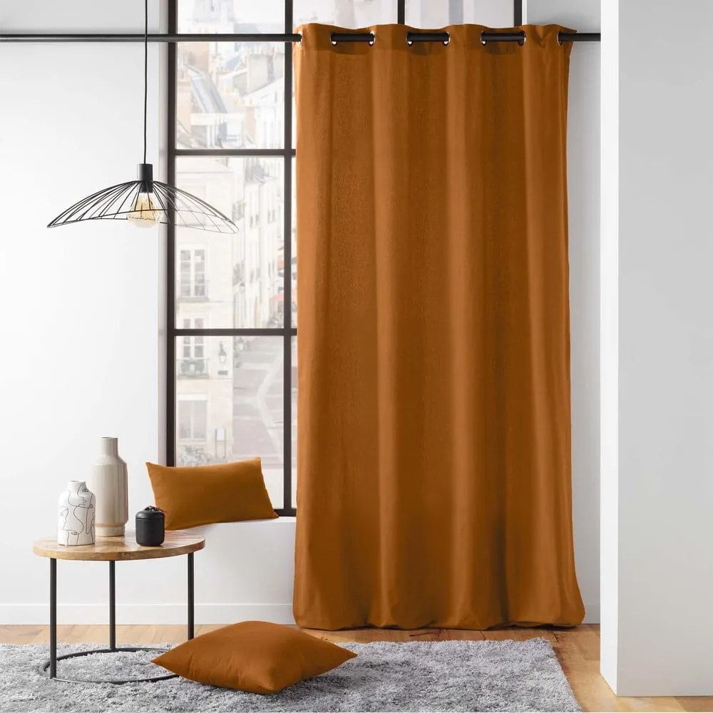 Barna függöny 135x260 cm Twily – douceur d'intérieur