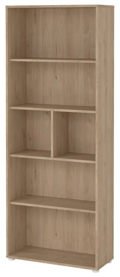 Natúr színű könyvespolc tölgyfa dekorral 80x205 cm Sign – Tvilum