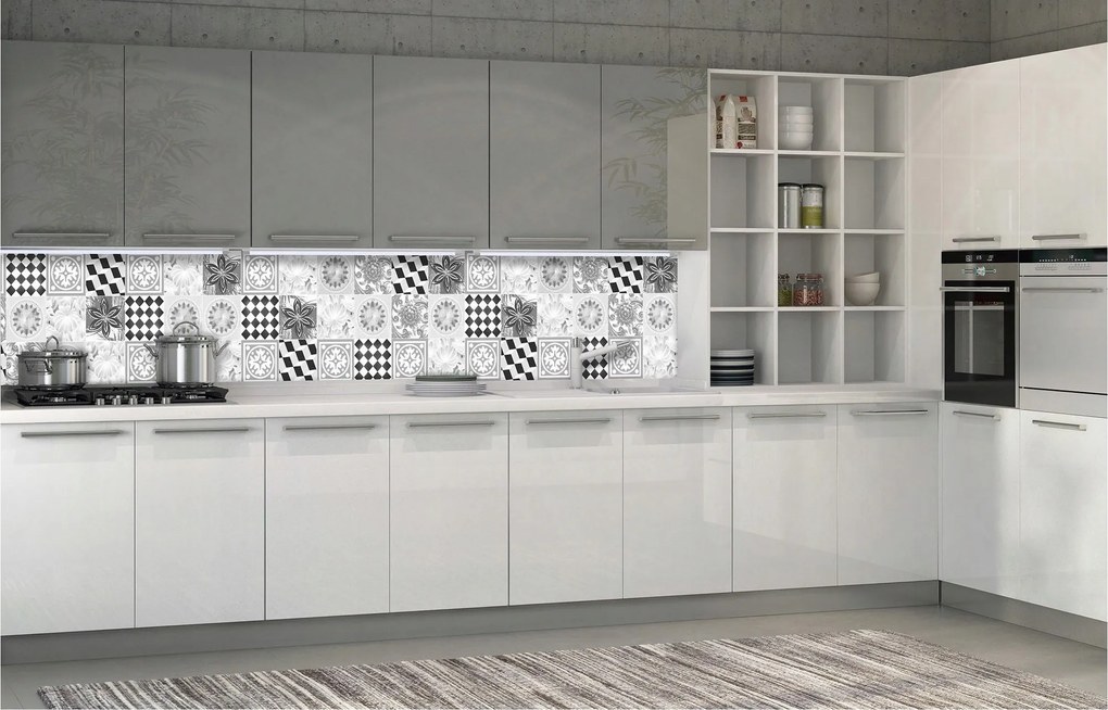 Fotótapéta Geometrikus Virágok és négyzetek Sakktábla 250x60 +ragasztó