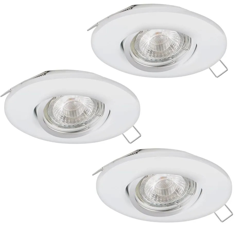 Eglo 95895 - KÉSZLET 3x LED Függesztett mennyezeti lámpa PENETO 1 1xGU10-LED/3W/230V