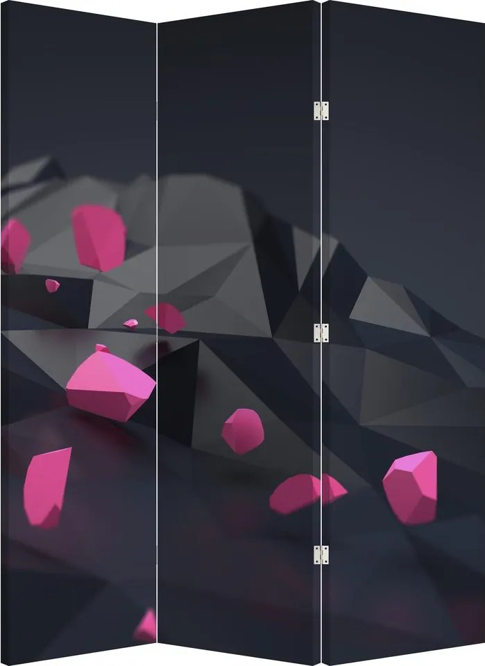 Paraván - 3D absztrakció (126x170 cm)