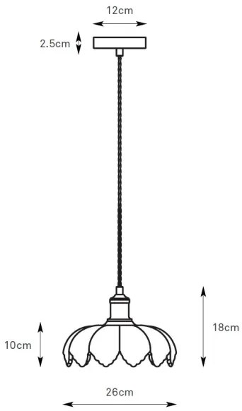 Markslöjd 108857 - Csillár zsinóron KURAGE 1xE27/40W/230V réz/fehér