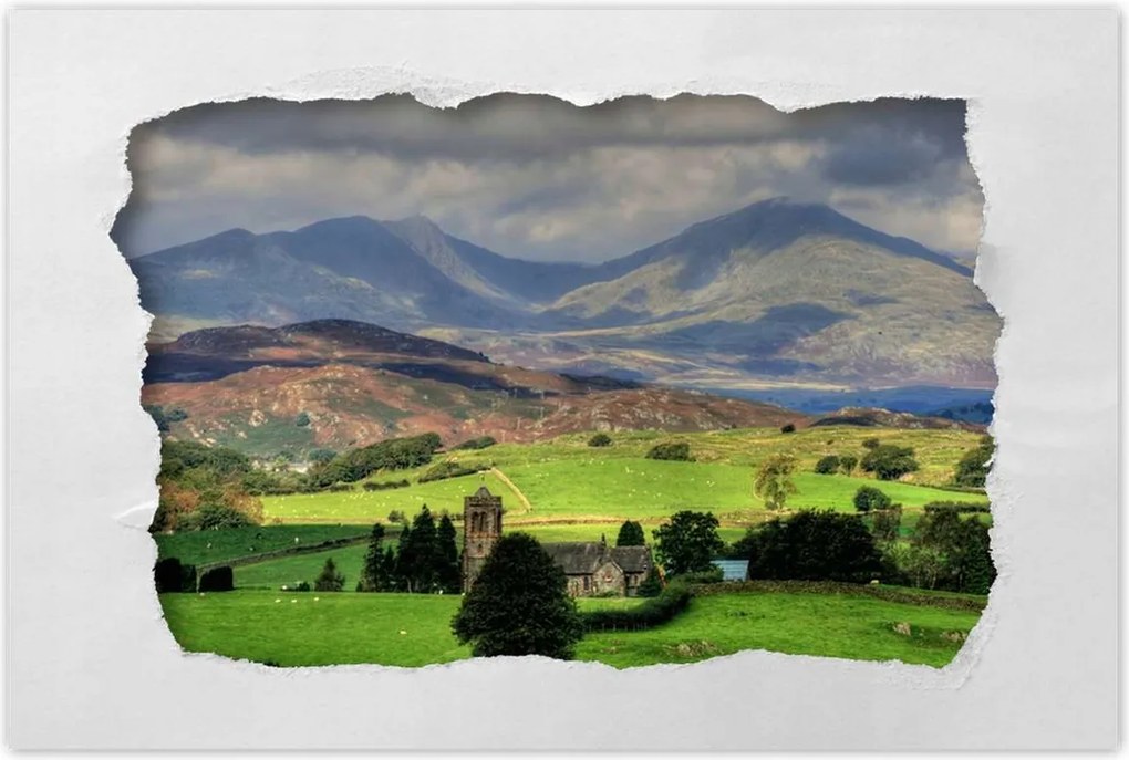 Poszterek 90x60 Hegyi tájkép