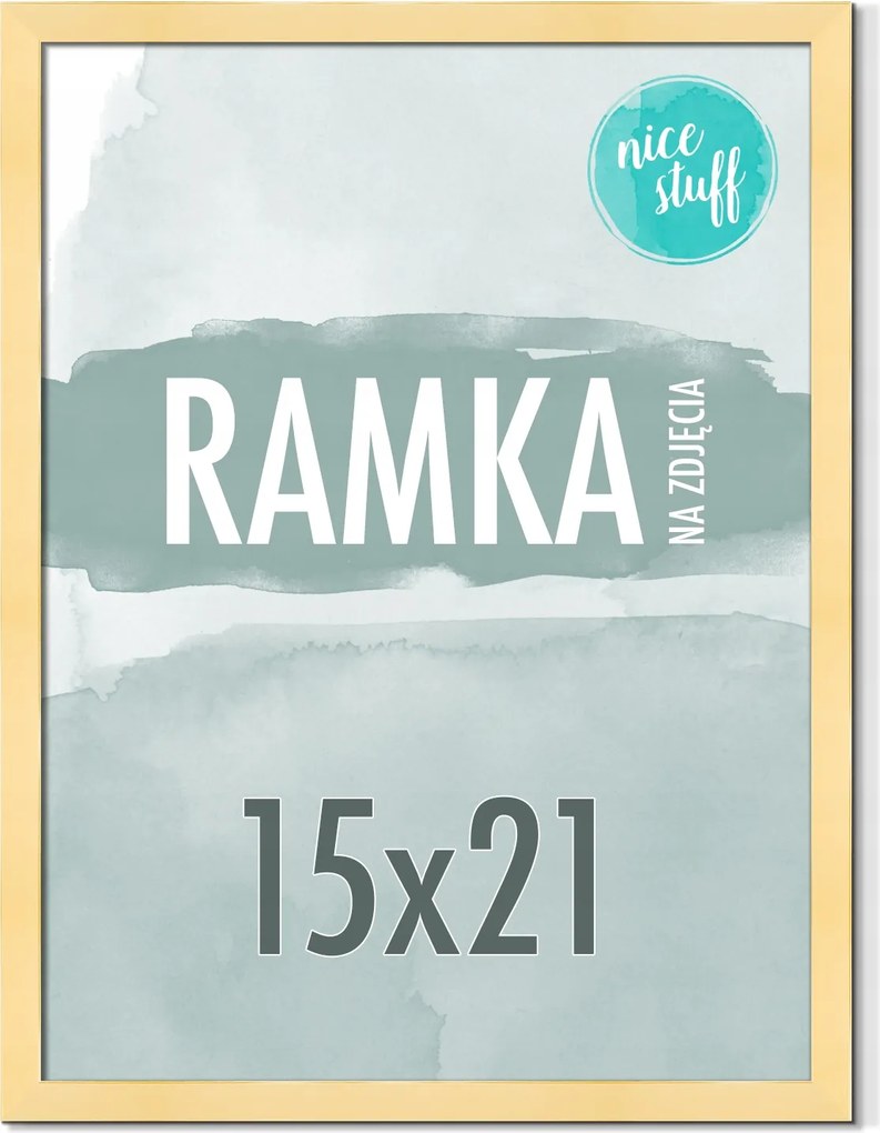 Képkeret 15x21 A5 Képkeret Fotó 21x15 Mdf Arany