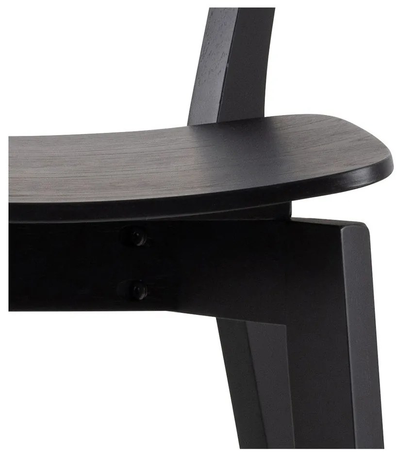 Fekete kaucsukfa bárszék szett 2 db-os 105 cm Roxby – Actona