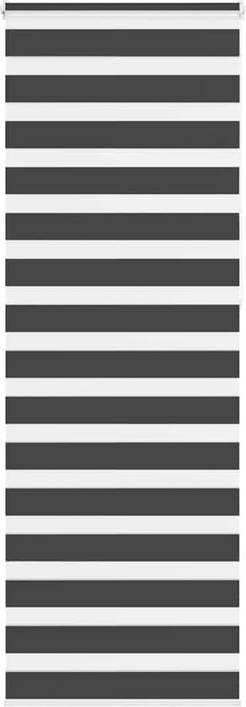 vidaXL zebrafüggönnyel fekete szövetszélesség 65,9 cm poliészter