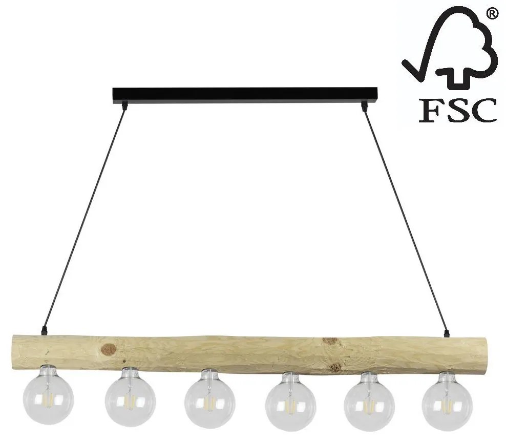 Spot-Light Spot-Light 69860604 - Csillár zsinóron TRABO 6xE27/60W/230V SP0325