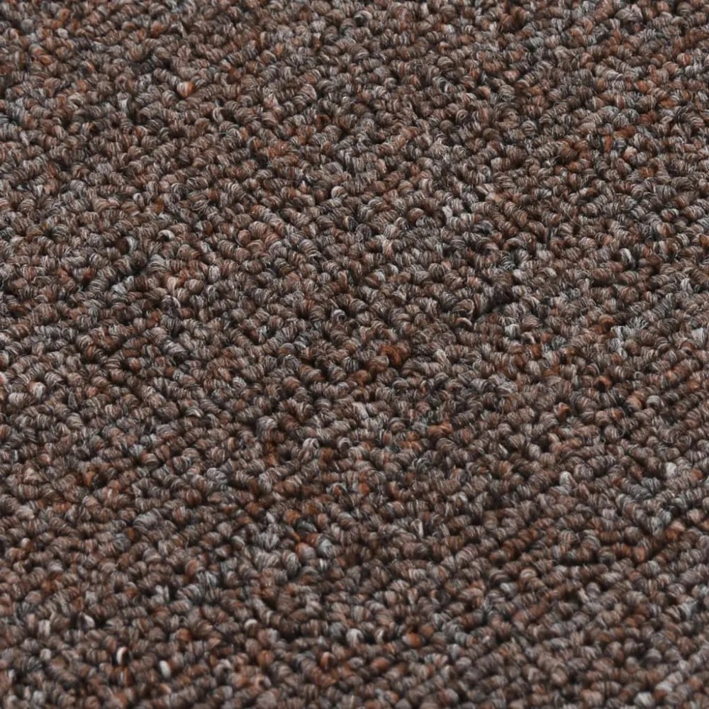 15 db barna négyszögű csúszásmentes lépcsőszőnyeg 75 x 20 cm