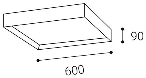 LED2 - LED Mennyezeti lámpa MILO LED/60W/230V 3000/4000K