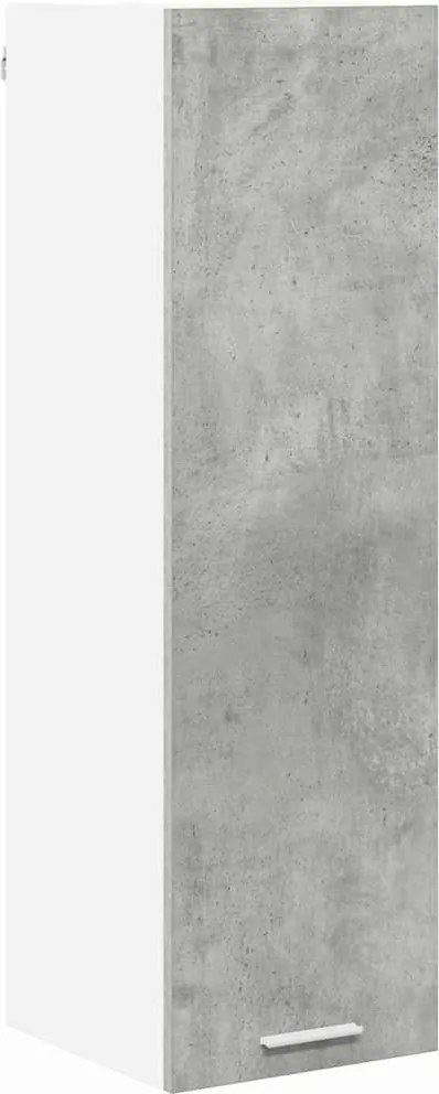 vidaXL Függő szekrény tárolóval Beton Szürke 30 x 31 x 100 cm Faanyag