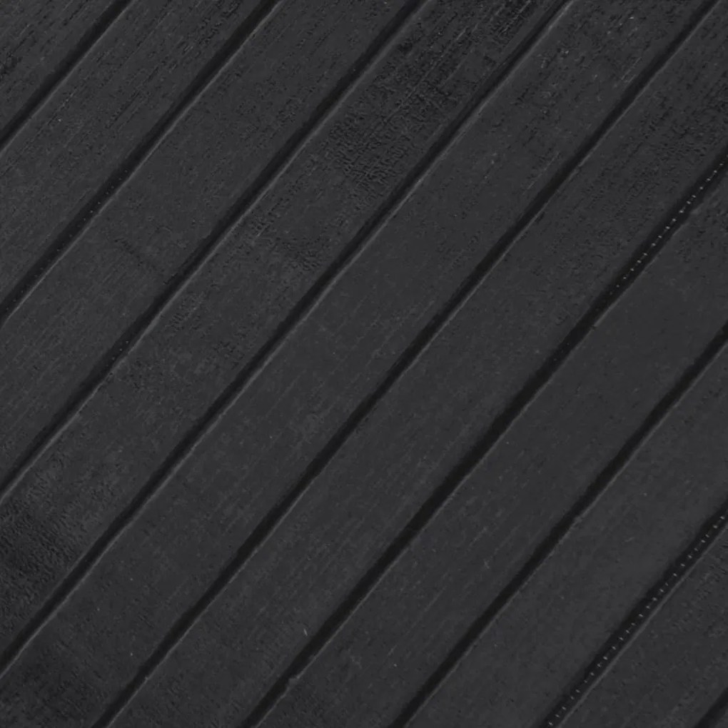 négyszögletű szürke bambusz szőnyeg 80 x 300 cm