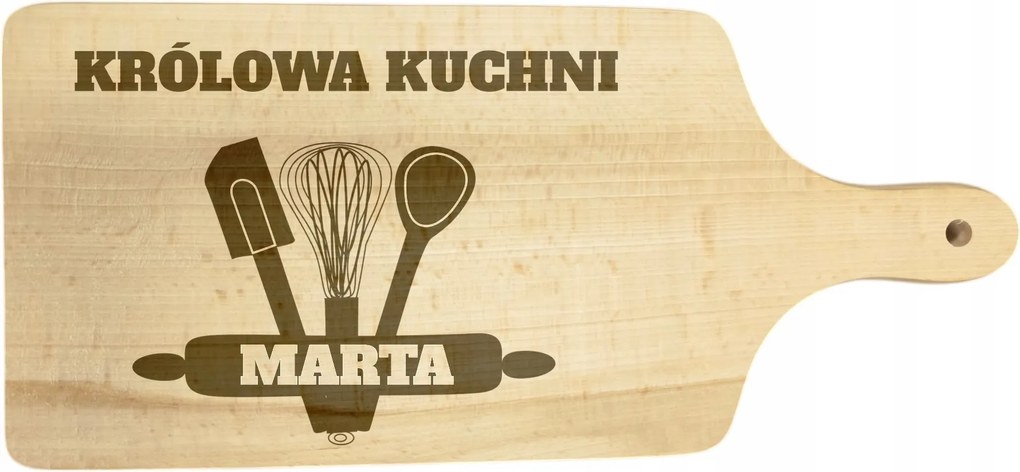 Vágódeszka Tökéletes Ajándék Konyha Királynője (Név) Személyre szabott