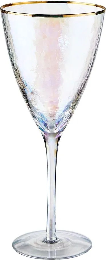 SMERALDA boros pohár arany szegéllyel 400ml