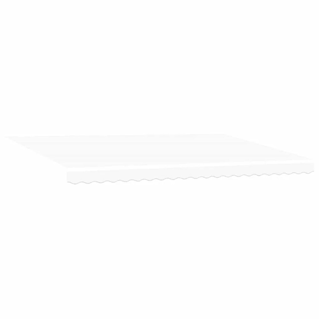 Behúzható napellenző Fehér 500 × 300 cm Szövet, Fém