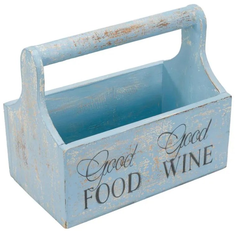 Dekoratív virágláda 30 x 17 x 25 cm kék