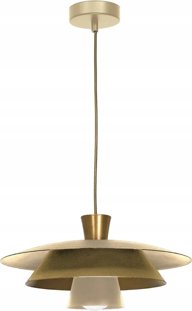 Luminex Plato Függőlámpa Arany-Bézs 1xE27 15W Matt