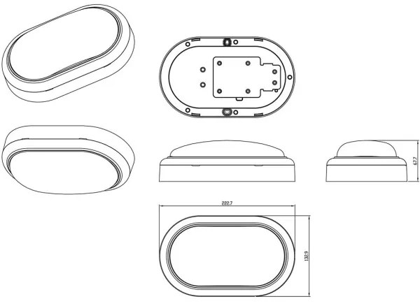 Philips - LED Fali lámpa PROJECTLINE LED/15W/230V IP65