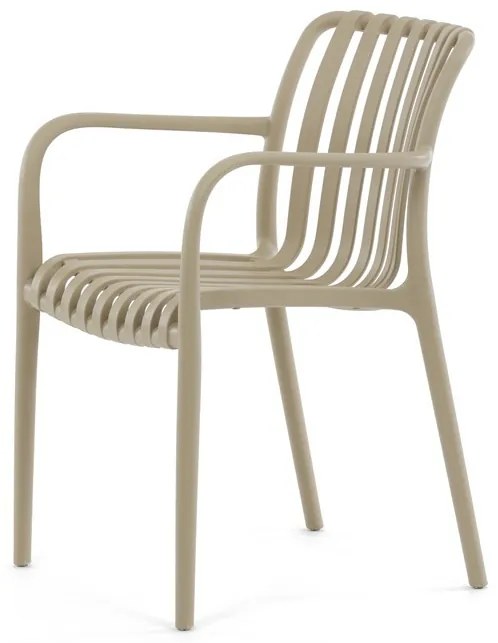 Bézs Műanyag Kerti Szék. CT-X7029 CAP