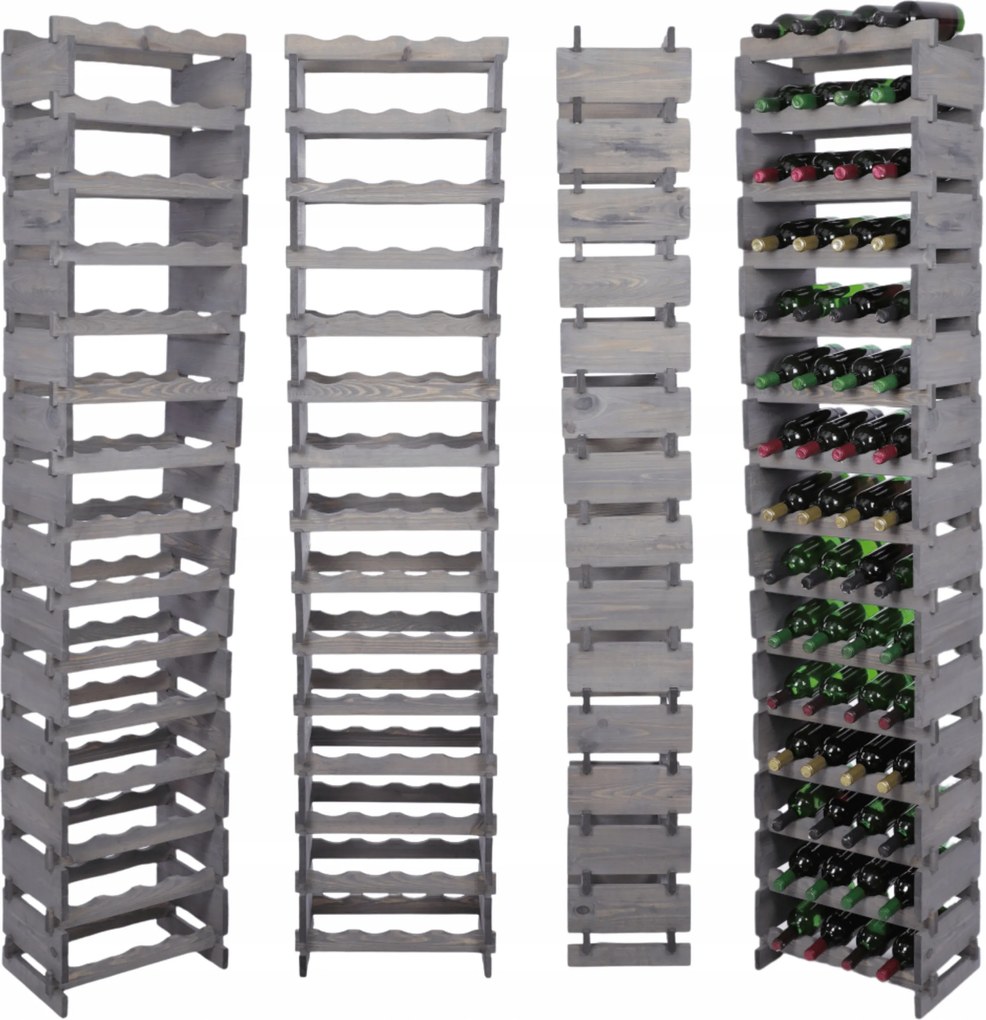 Bortartó állvány moduláris palacktartó állvány 15x4 60 cipő szerelés szerszámok nélkül