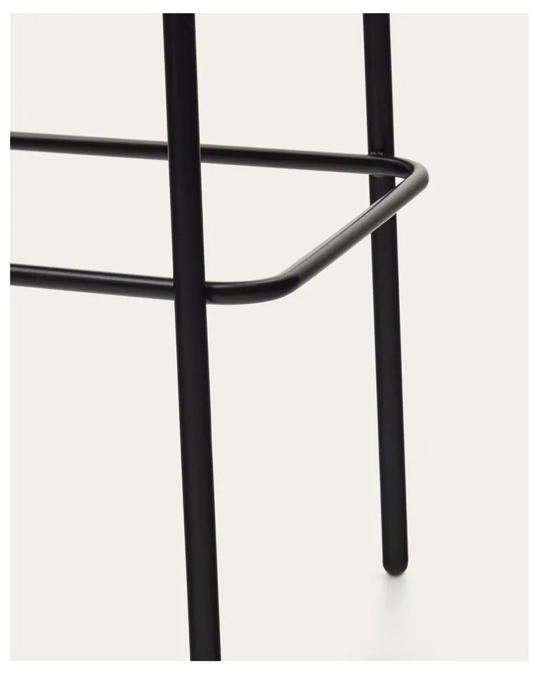 Fekete-szürke bárszék (ülésmagasság 77 cm) Eamy – Kave Home