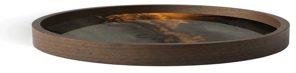 Bio mosdótálca - üveg - bronz - kerek - L - Ethnicraft