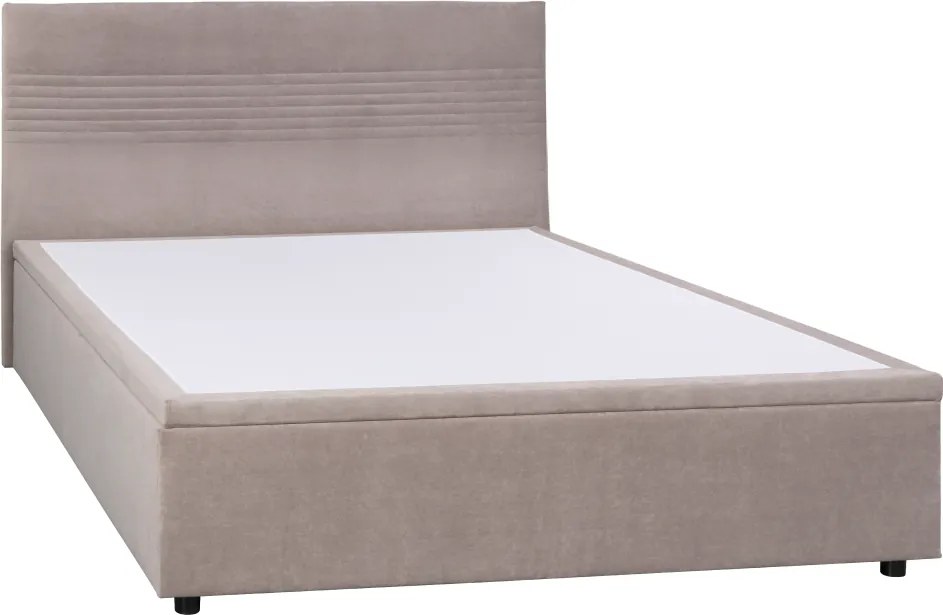 Ágy tárhellyel, 160x200, bézs, RUNOL