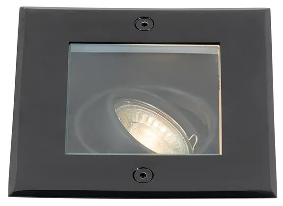 Okos, állítható fekete talajba süllyeszthető spotlámpa IP65, Zigbee GU10-zel - Oneon