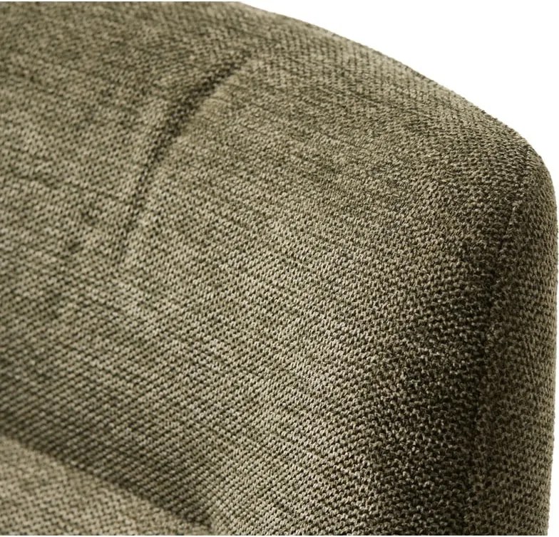 Zöld kárpitozott karfás étkezőfotel Roxana – Unique Furniture