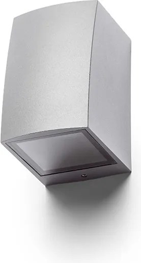 RENDL SELMA fali lámpa ezüstszürke 230V LED GU10 8W IP54