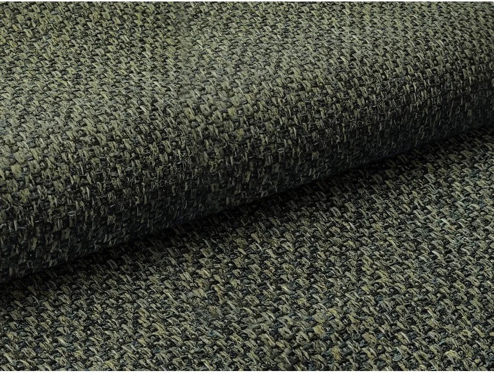 Zöld kárpitozott ágyneműtartós franciaágy ágyráccsal 160x200 cm Mano – Makamii