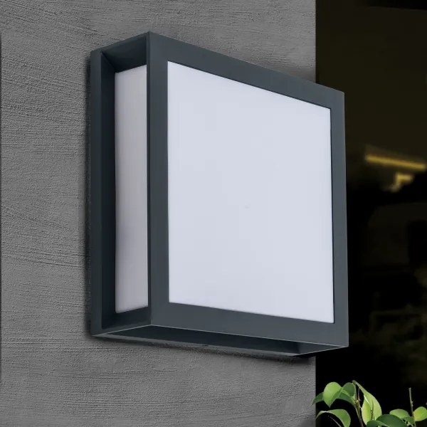 Orion - HENRY kültéri lámpa 2xE27/15W/230V 26x26 cm IP44 antracit