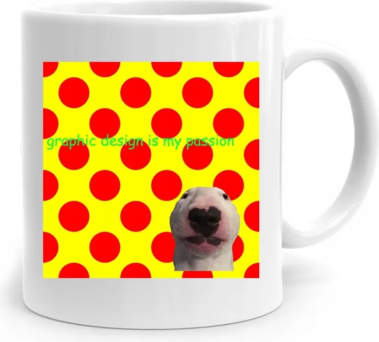 Ajándék Bögre Grafika Graphic Is My Passion fényképes nyomtatással