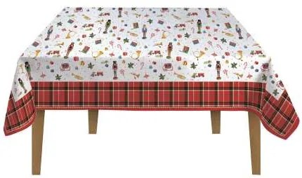 Vintage Nutcracker asztalterítő 145x180cm, 100% pamut