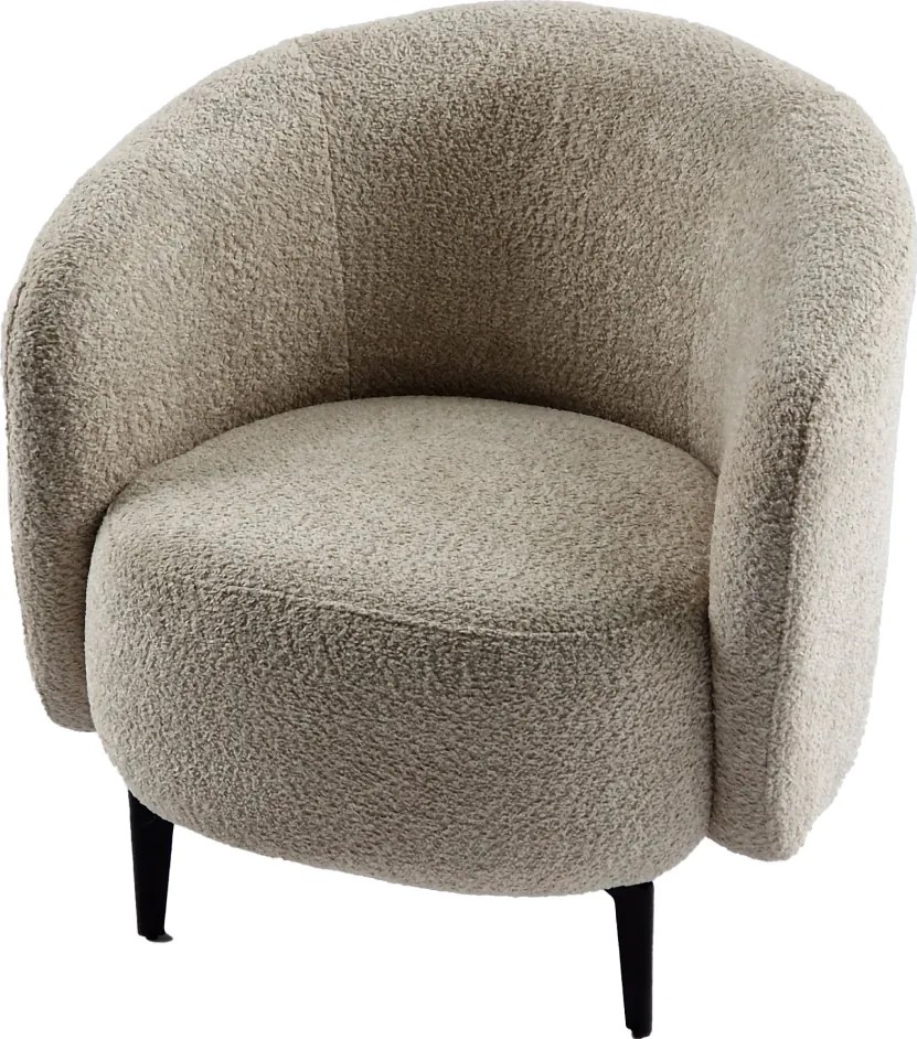 Fotel, bézs/fekete, PRESO