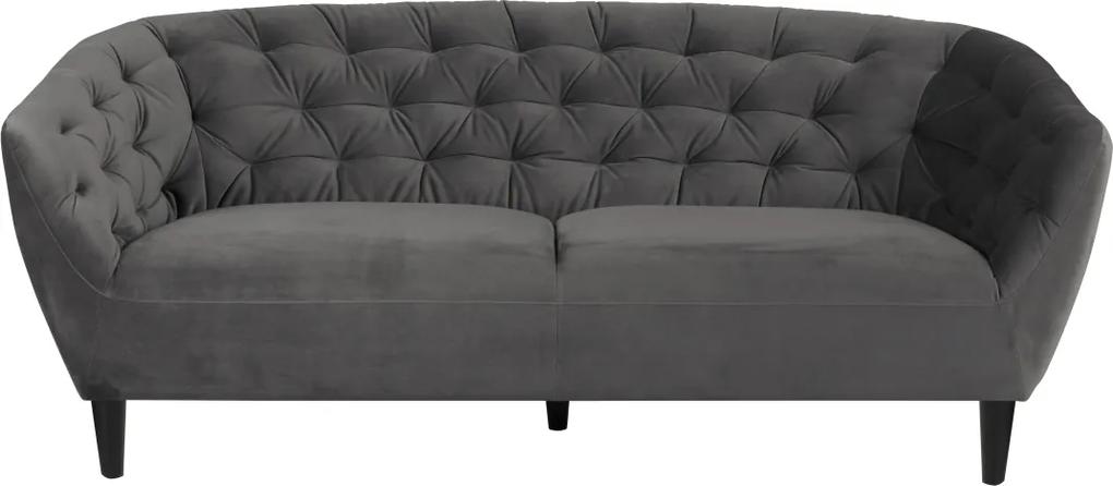 Stílusos kanapé Nyree sötét szürke