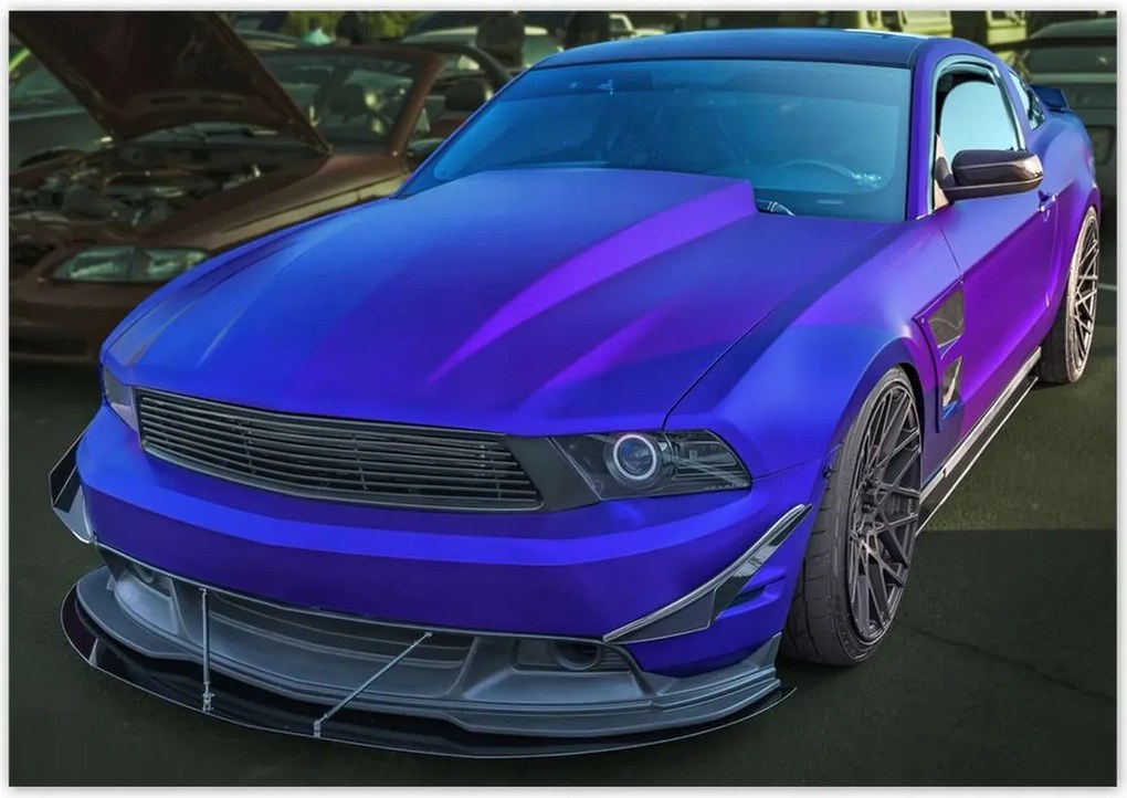 Poszterek 100x70 Kék-lila autó