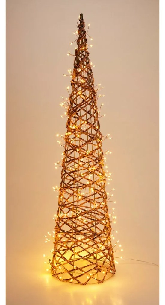 Kültéri karácsonyi dekoráció Világító kúp, 80 x 20cm, 300 LED, meleg fehér, 80 cm