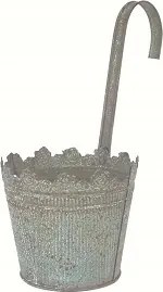 Virágcserép függesztett fedél szürke- antik, Alisa