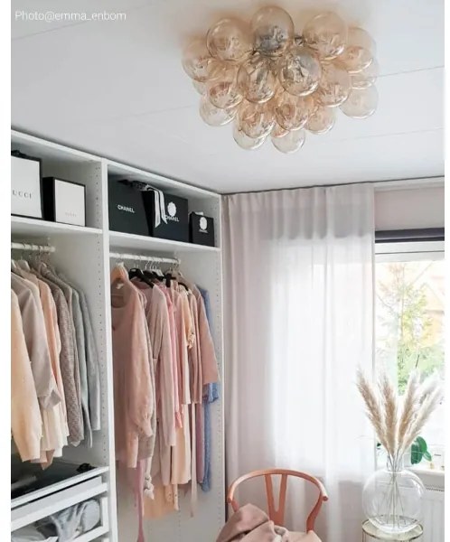 ByRydens 4202240-5503 - Mennyezeti lámpa GROSS 6xG9/5W/230V füstös/barna