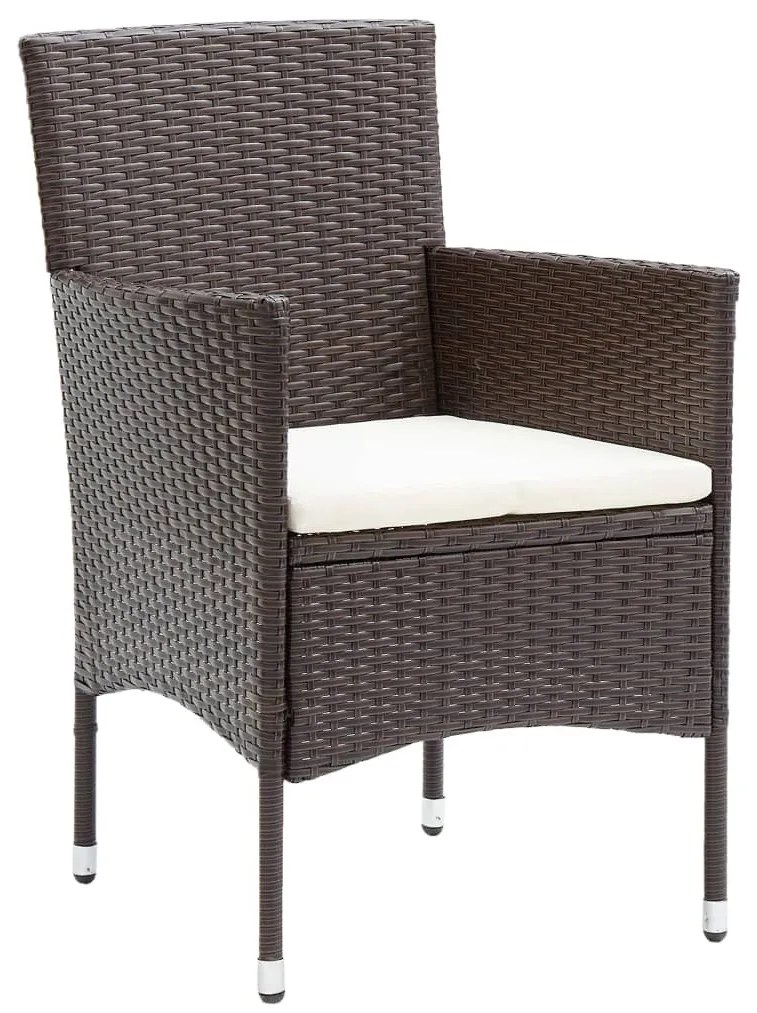 11 részes barna polyrattan kültéri étkezőgarnitúra