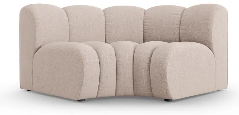 Bézs zsenília kanapé modul (variálható sarok) Lupine – Micadoni