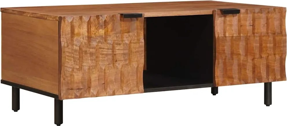 vidaXL Dohányzóasztal Barna 100 x 54 x 40 cm Tömör Mangófát