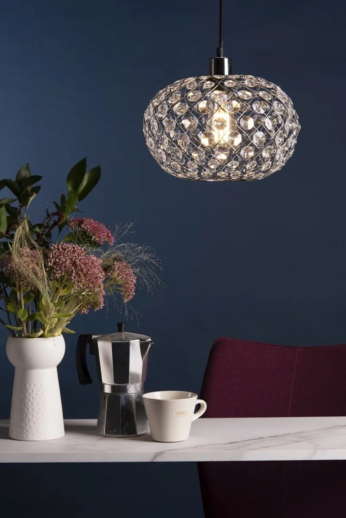 Dar Lighting glamour modern függeszték juanita csiszolt króm darjua6550