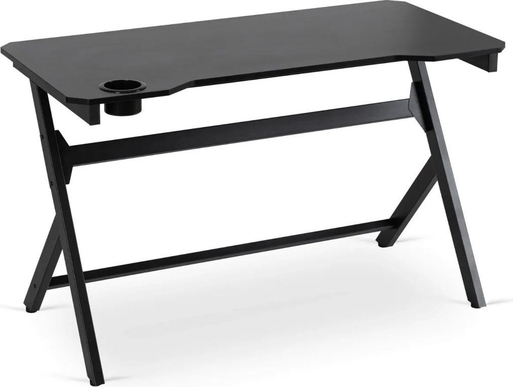 Gaming íróasztal 120 cm méretben, fekete kivitelben BLECK