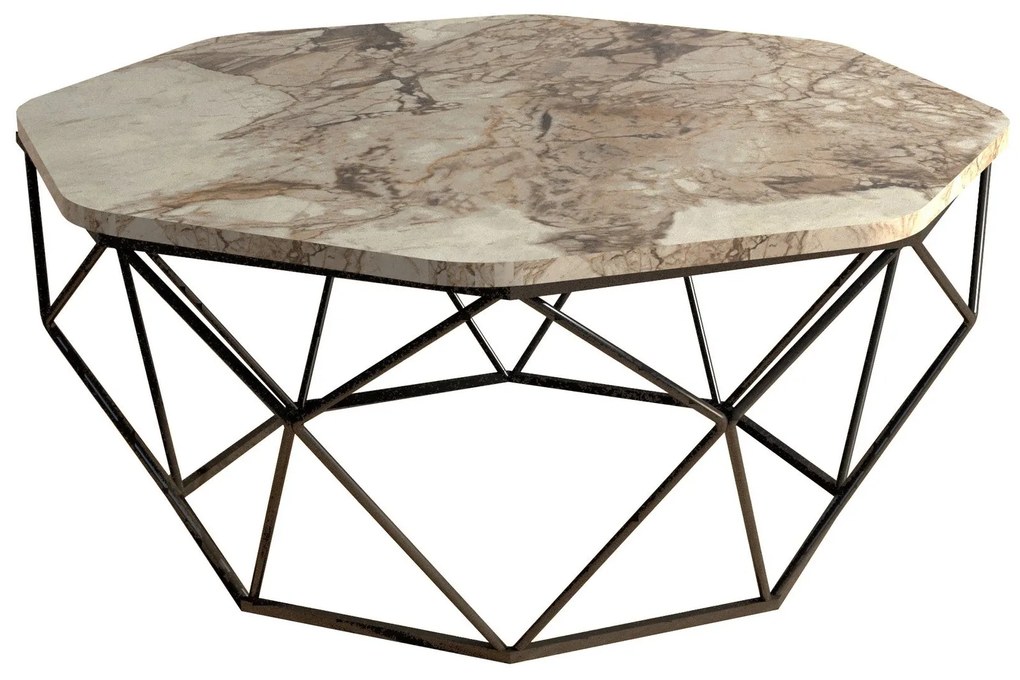 Dohányzóasztal Diamond - White Marble